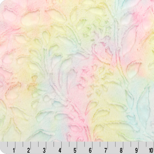 Luxe Cuddle Sorbet Poppy Pastel 58" - 60" Fabric per yard