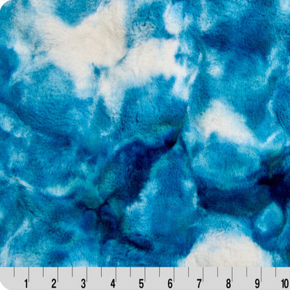 Luxe Cuddle Sorbet Powderpuff Dark Sea 58" - 60" Fabric per yard