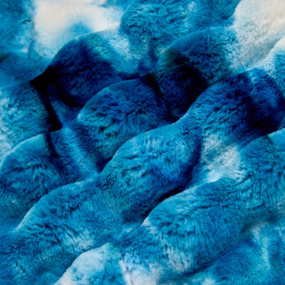 Luxe Cuddle Sorbet Powderpuff Dark Sea 58" - 60" Fabric per yard