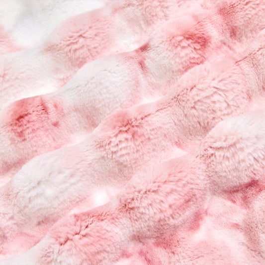 Luxe Cuddle Sorbet Powderpuff Rosewater 58" - 60" Fabric per yard