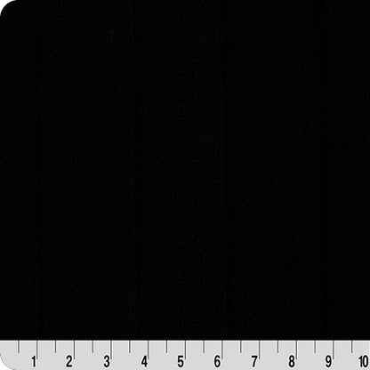 Luxe Cuddle Sydney Black" 58" - 60" Fabric per yard