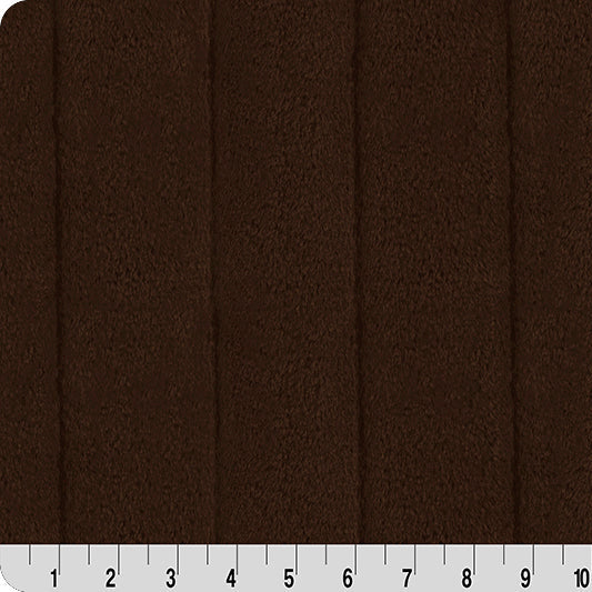 Luxe Cuddle Sydney Chocolate 58" - 60" Fabric per yard