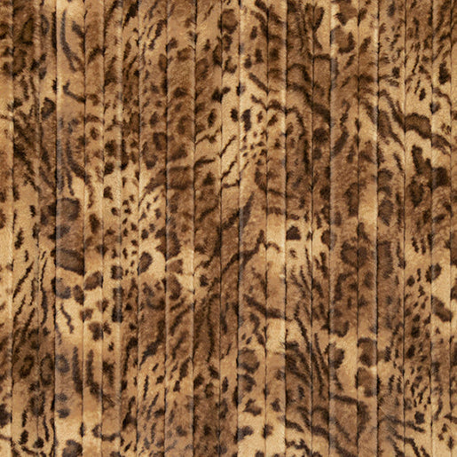 Pecan Luxe Cuddle Vienna Bengal 58"/60" Fabric per yard