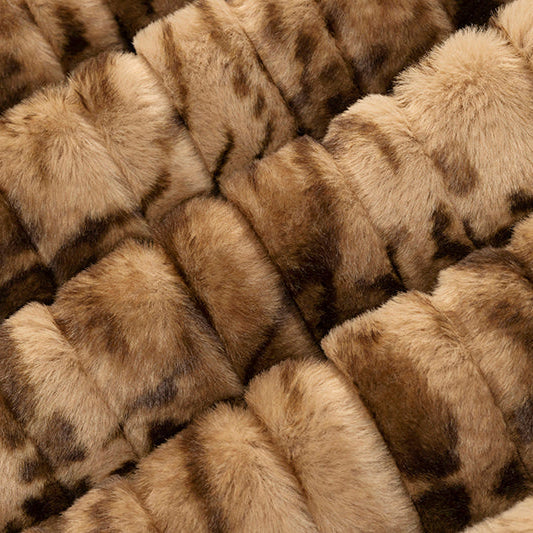Pecan Luxe Cuddle Vienna Bengal 58"/60" Fabric per yard
