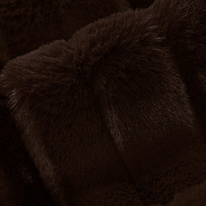 Luxe Cuddle Vienna Espresso" 58" - 60" Fabric per yard