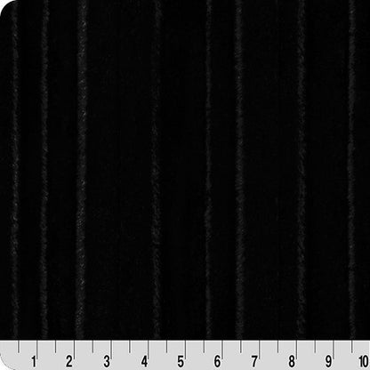 Luxe Cuddle Vienna Black" 58" - 60" Fabric per yard