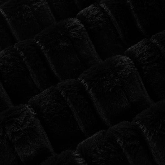 Luxe Cuddle Vienna Black" 58" - 60" Fabric per yard