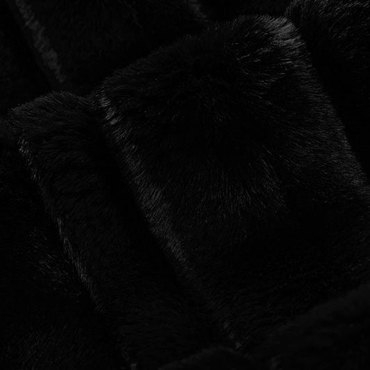 Luxe Cuddle Vienna Black" 58" - 60" Fabric per yard