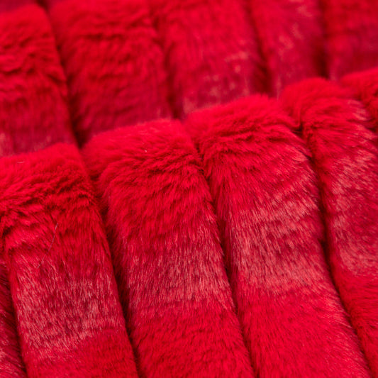 Luxe Cuddle Vienna Cardinal" 58" - 60" Fabric per yard