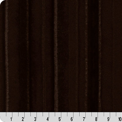 Luxe Cuddle Vienna Espresso" 58" - 60" Fabric per yard