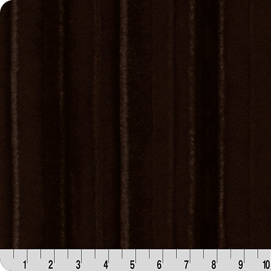 Luxe Cuddle Vienna Espresso" 58" - 60" Fabric per yard