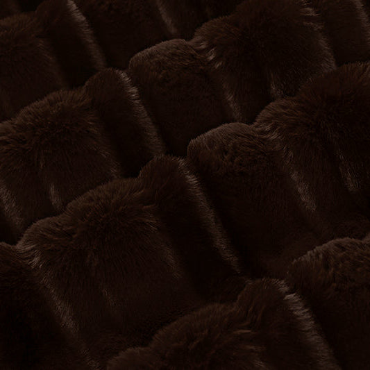Luxe Cuddle Vienna Espresso" 58" - 60" Fabric per yard