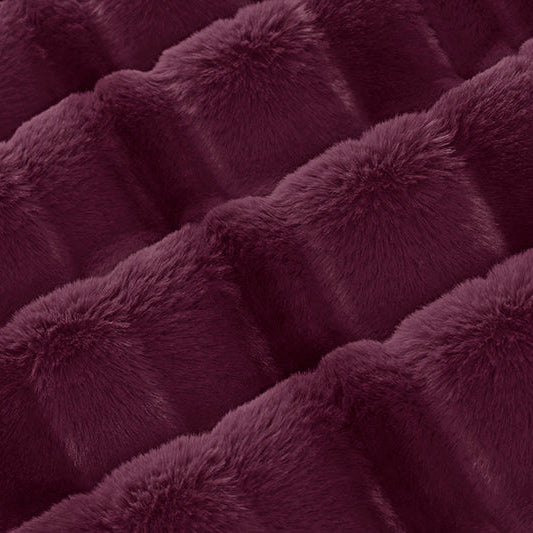 Luxe Cuddle Vienna Plumwine 58" - 60" Fabric per yard