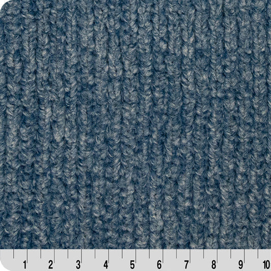 Luxe Cuddle Weave Dark Sea 58" - 60" Fabric per yard