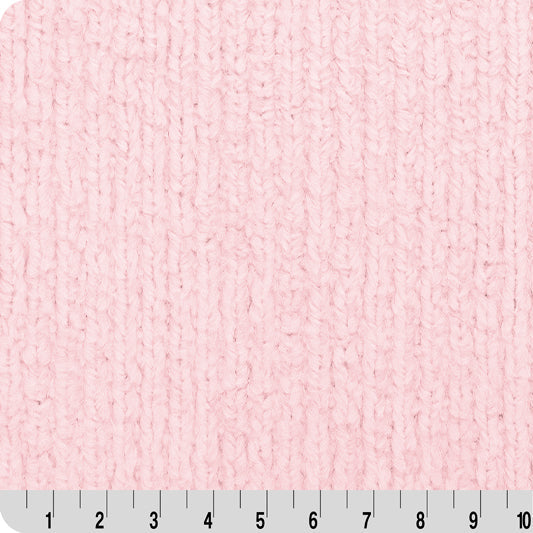 Luxe Cuddle Weave Ice Pink 58" - 60" Fabric per yard