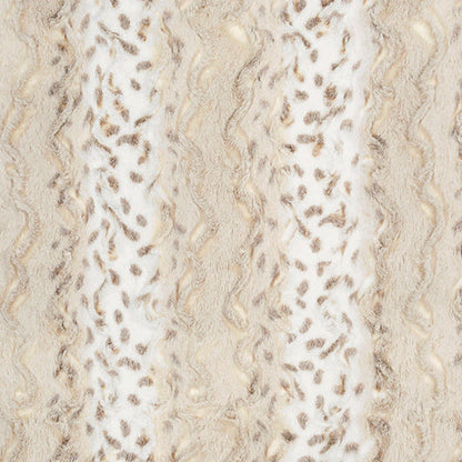 Luxe Cuddle Wild Lynx Ice Taupe 58" - 60" Fabric per yard