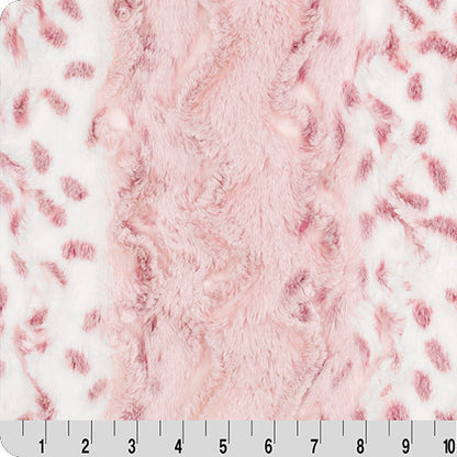 Luxe Cuddle Wild Lynx Wildrose 58" - 60" Fabric per yard