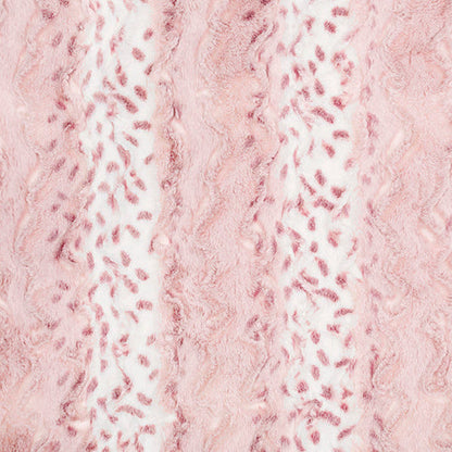 Luxe Cuddle Wild Lynx Wildrose 58" - 60" Fabric per yard