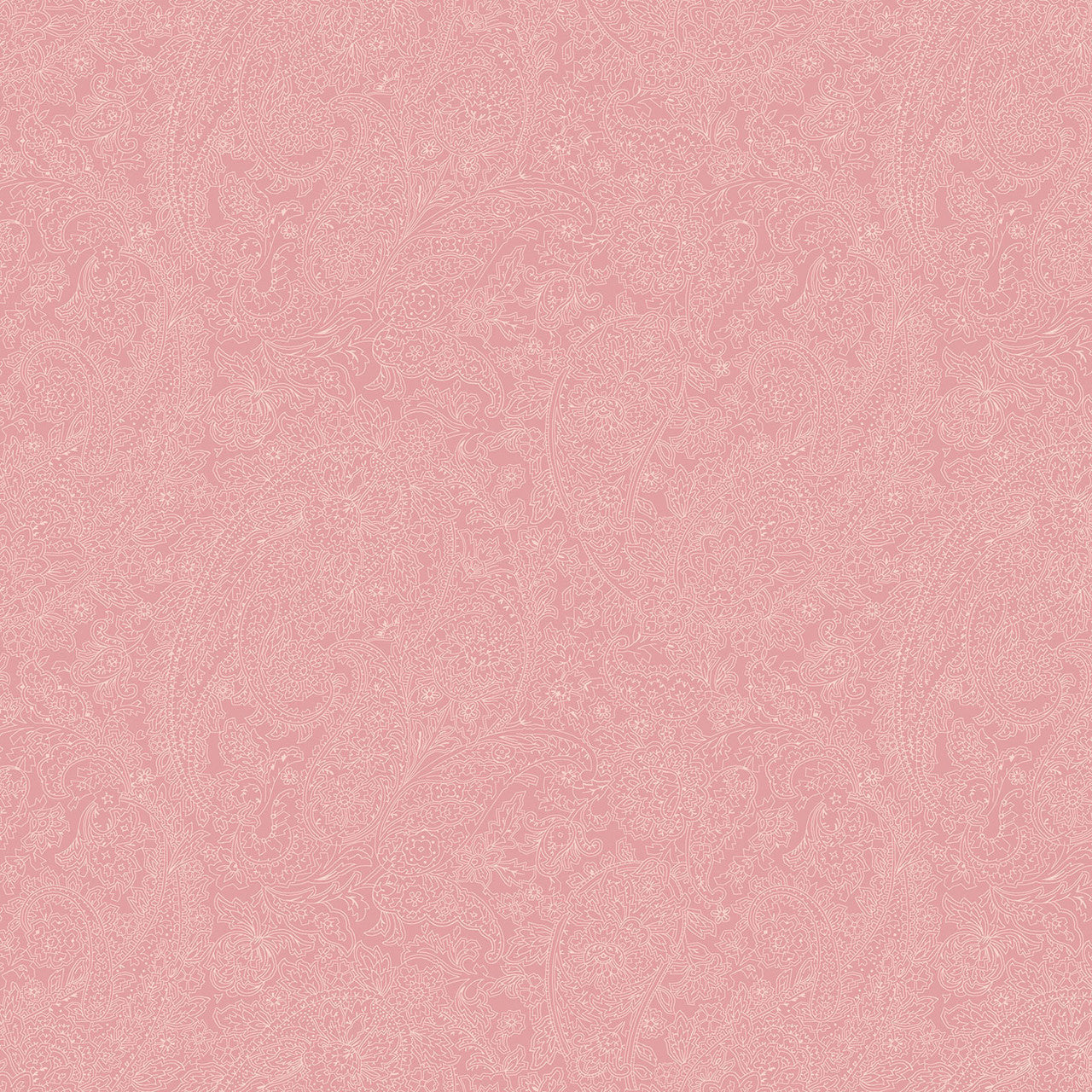 Paisley Lines Pink Meadow Blush 43"/44" Cotton Fabric Per Yard