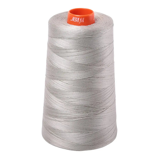 Mako Cotton Embroidery Thread 50wt 6452yds Light Grey