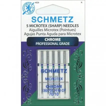 Microtex Chrome Needles by Schmetz (Professional Grade size 70/10)