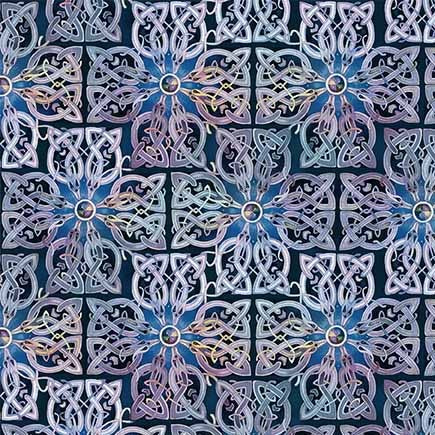 Midnite Cross The Dragon Cotton 43"/44" Fabric Per Yard