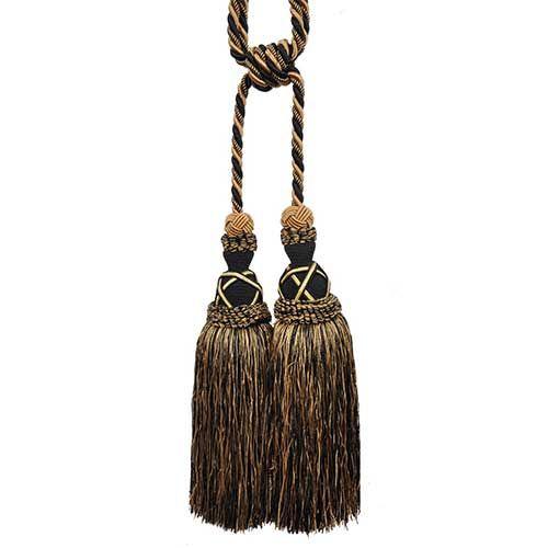 Milante Collection - 11" Length-DOUBLE TASSEL TIEBACK - 2PC