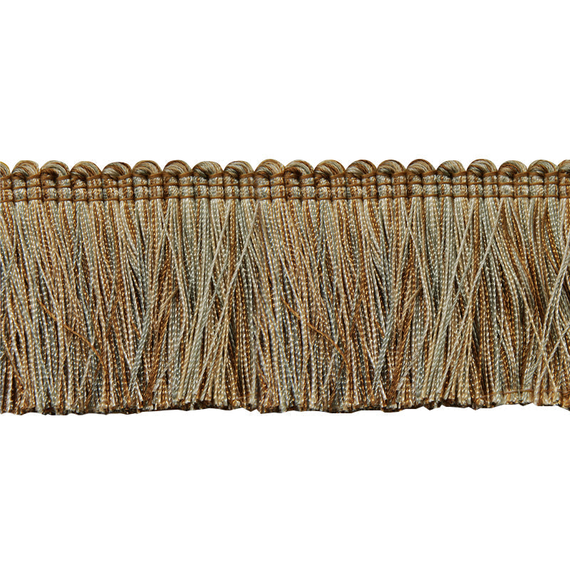 Milante Collection - 2" Brush Fringe (25 YD ROLL) - BF-1480-16/33 Gold & Ivory