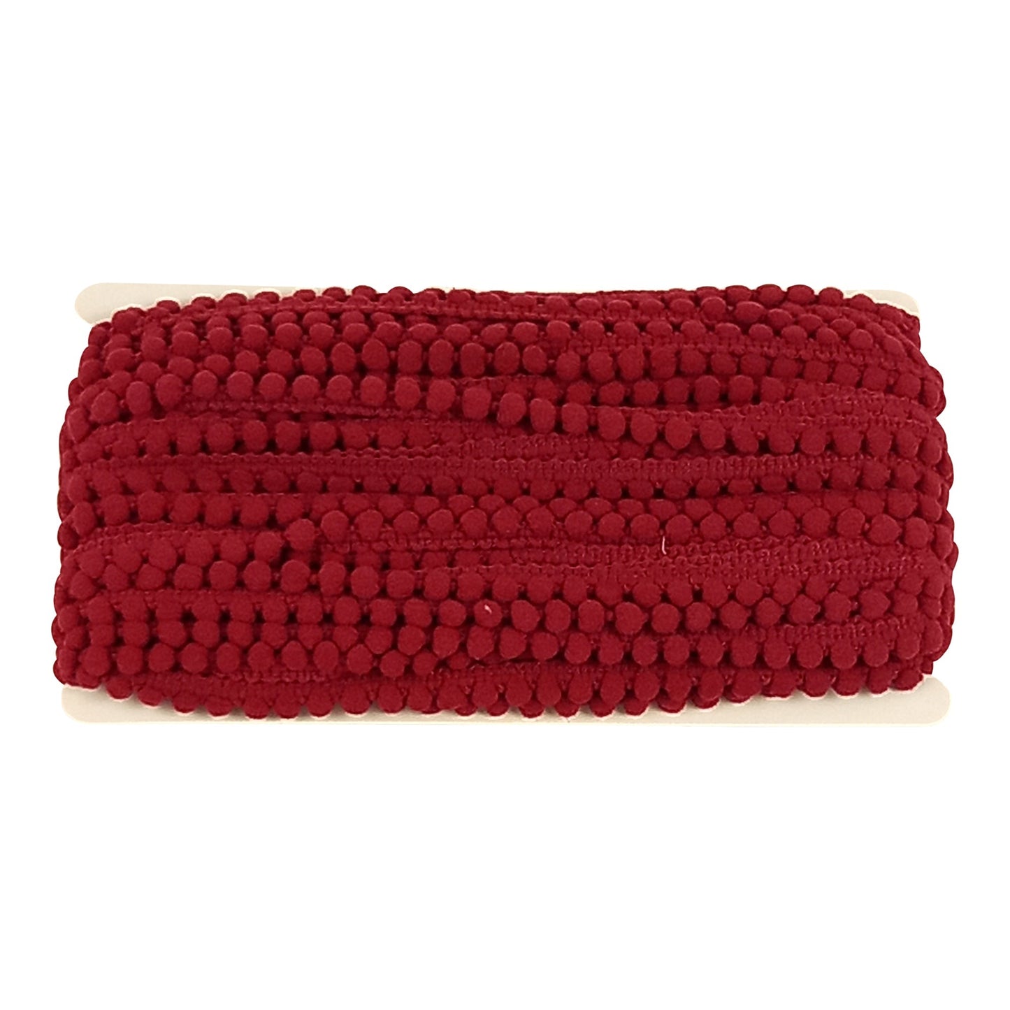 Mini Pom Pom Collection - 1/4" width X 25 Yard Roll in Burgundy