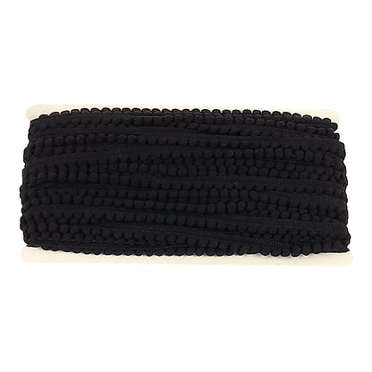 Mini Pom Pom Collection - 1/4" width X 25 Yards in Black