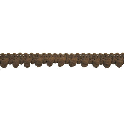 Mini Pom Pom Collection - 1/4" width X 25 Yards in Brown