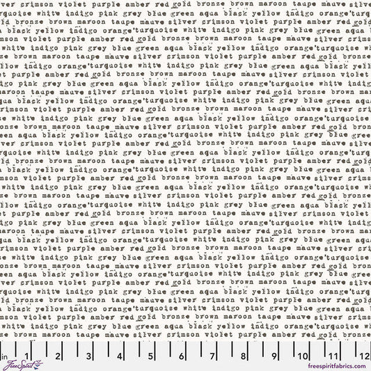 Monochrome Paper Stamped Cotton 44"/45" Fabric Per Yard