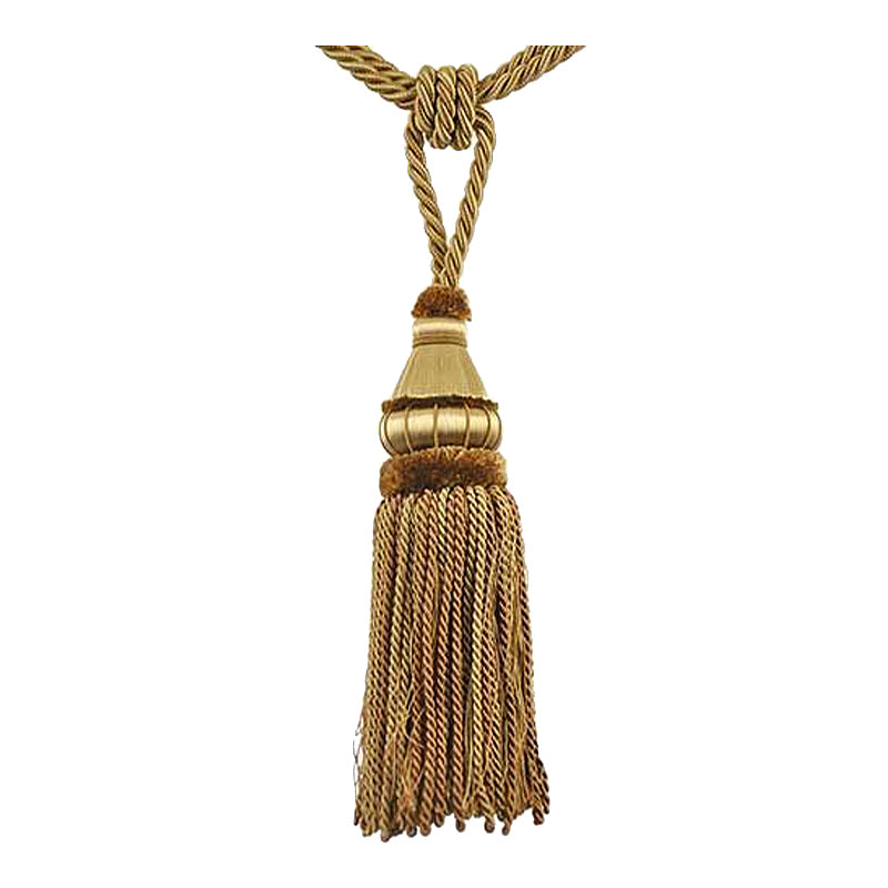 Mulberry Collection - 12" Length SINGLE TASSEL TIEBACK - BT-6002-61 Mocha