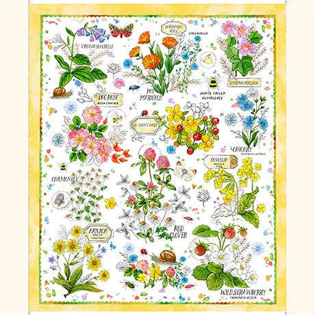 Multi Colored Healing Garden Panel
