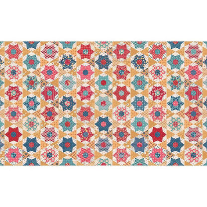 Multi Double Lush Velvet 58/60" Americana Stars
