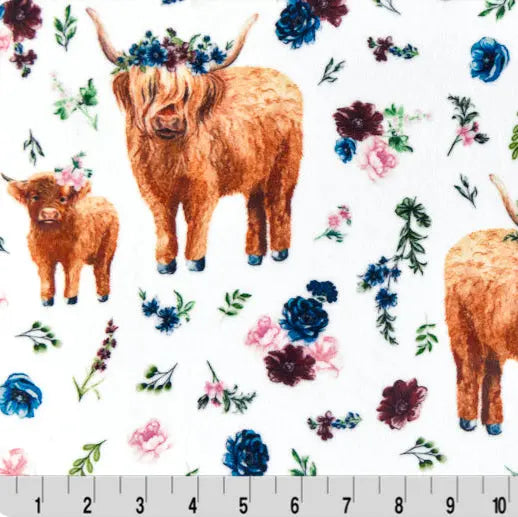 Multi Helga Highland Digital Cuddle Fabric - ( 7/8 Yard Pack )