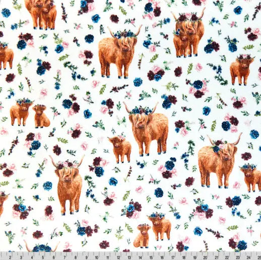 Multi Helga Highland Digital Cuddle Fabric - ( 7/8 Yard Pack )