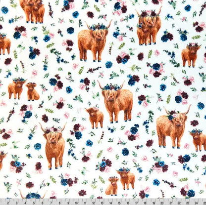 Multi Helga Highland Digital Cuddle Fabric - ( 7/8 Yard Pack )
