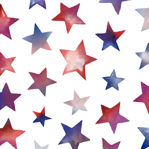 Multi Star Hues Digital Cuddle Spangled Fabric - ( 1/2 Yard Pack )