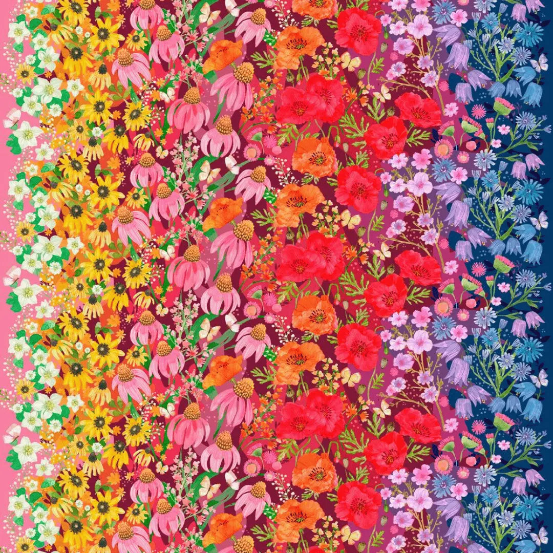 Multi Superbloom Jewel 44"/45" Fabric Per Yard
