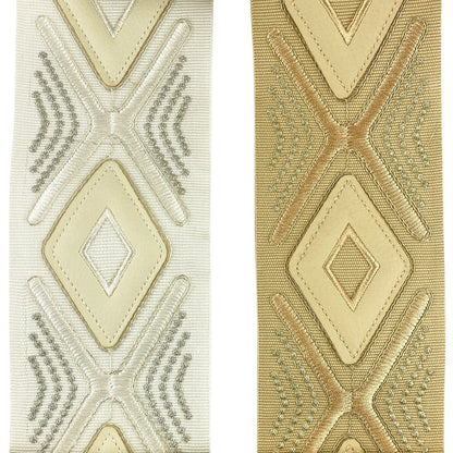 [NEW] Diamond Design 3 Inch Embroidered Tape - BR-7536
