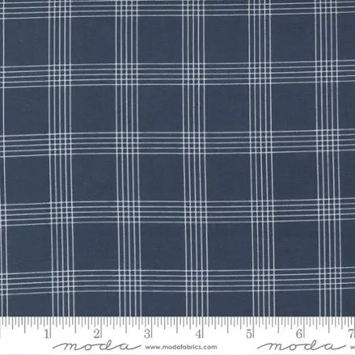 Nantucket Summer Navy Plaid Checks Plaids 44"/45" Fabric Per Yard