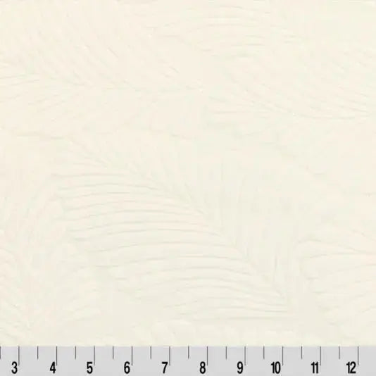 Natural Ivory Cuddle 3 Extra Wide Tropic Burnout Fabric per yard