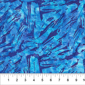 Navy Brushstroke Celebration  Cotton 44/45 Fabric Per Yard