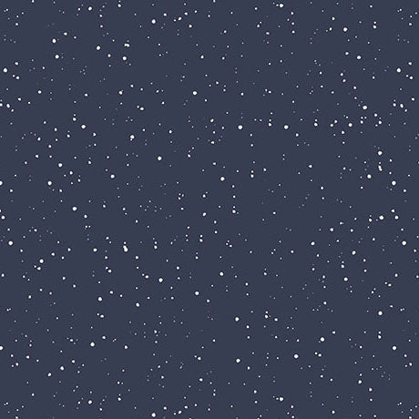 Navy Modern Refinement Splatter Blender Cotton 43"/44" Fabric Per Yard