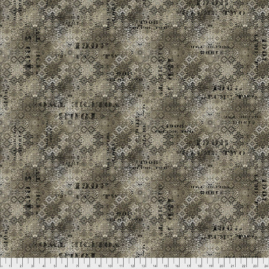 Neutral Faded Tile Abandoned 44"/45" Cotton Fabric Per Yard