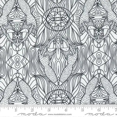Nocturnal Moon Hidden Foxes 44"/45" Fabric Per Yard