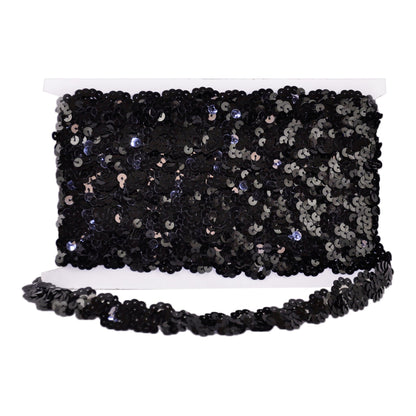 Non-Stretch Sequin Trim - 1" Width (10 YDS)-BQ-301-02