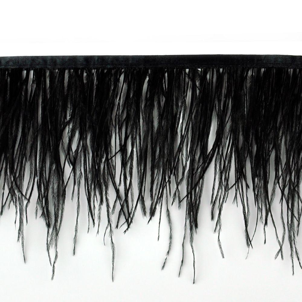 Ostrich Feather Trim- 6" Length B-1139 x 10 Yard Roll