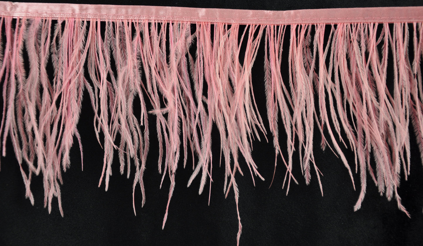 Ostrich Feather Trim- 6" Length B-1139 x 10 Yard Roll